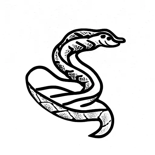 Simple Snake Above View