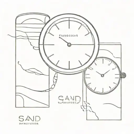 Sand Watch And Date