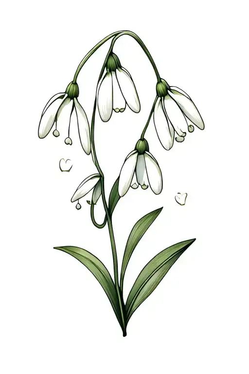 Lily Of The Valley And Snowdrop Flower