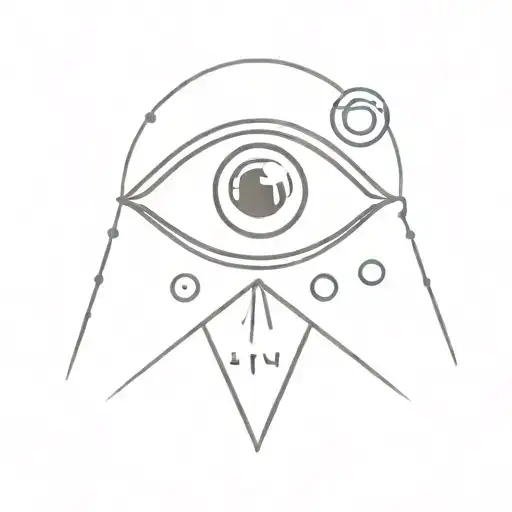 Three Eye Balls Combination With A Love Sign