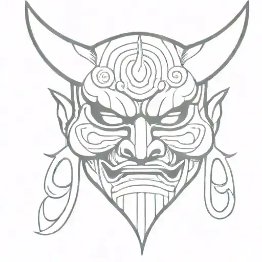 Japanese Demon Mask