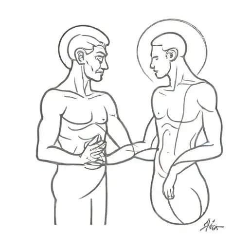 Zen And Atlas God Holding