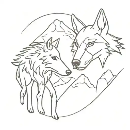 Wolf And A Lamb Inspired By Kindred League