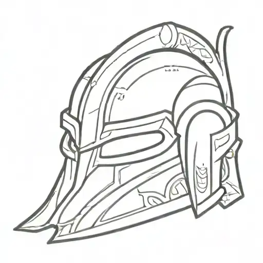 Skyrim Inspired Non Symmetrical Helmet