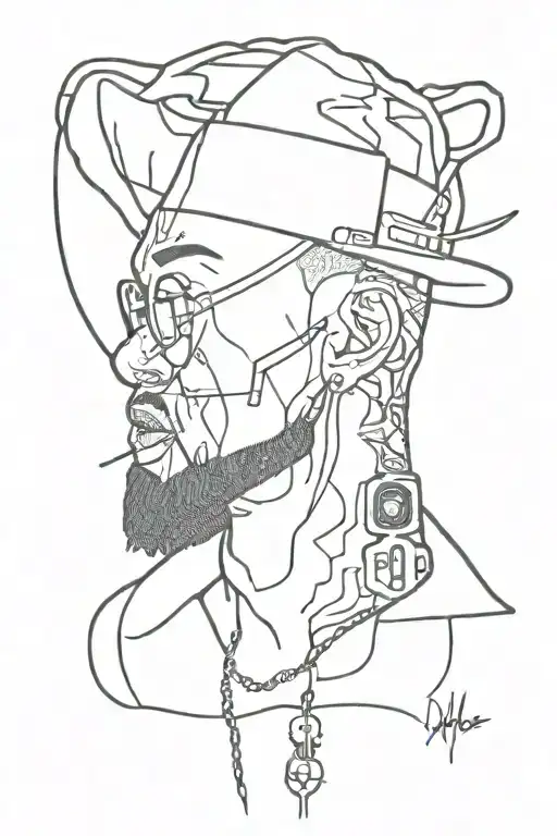 Rapper E-dubble Featuring His Music Themed