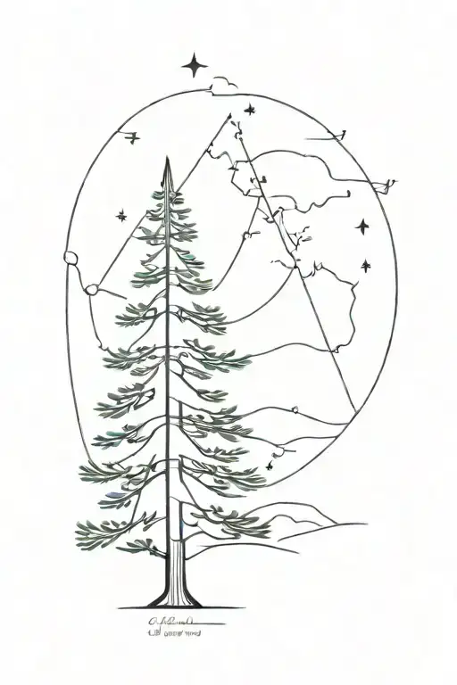 Evergreen Tree Made Of Song Lyrics