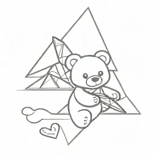 Teddy Bear And Paper Airplane