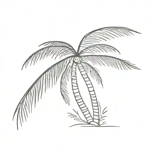 Palm Tree With 11 Branches