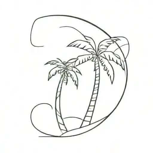 Palm Tree And Midsummer Maypole