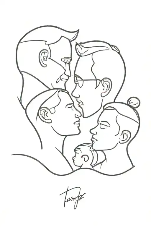 Father And Daughter And Father