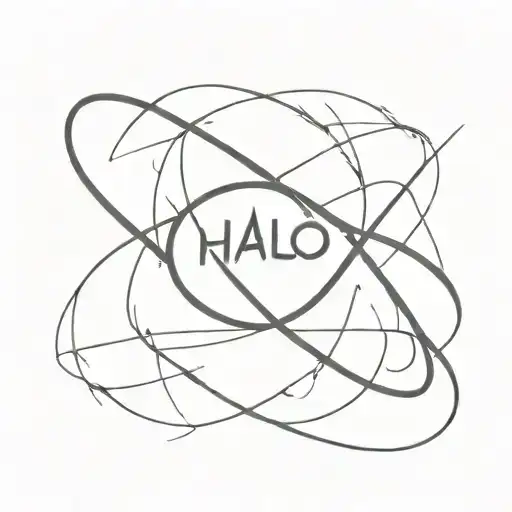 Halo That Is On Fire With An Infinity Symbol Intertwined