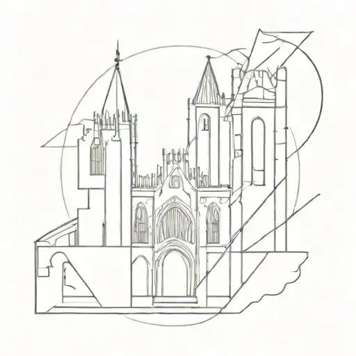 An Abstract Punk Rock Inspired Design Incorporating Elements Of Gothic Architecture