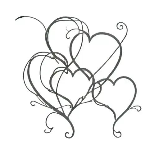 3 Love Hearts Connected