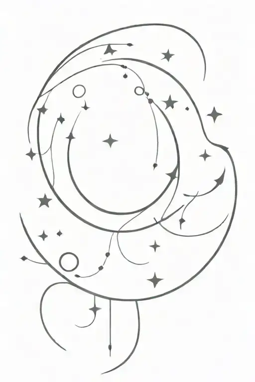 Moon With Words Around It