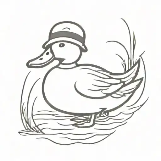 Duck With Vietnamese Hat