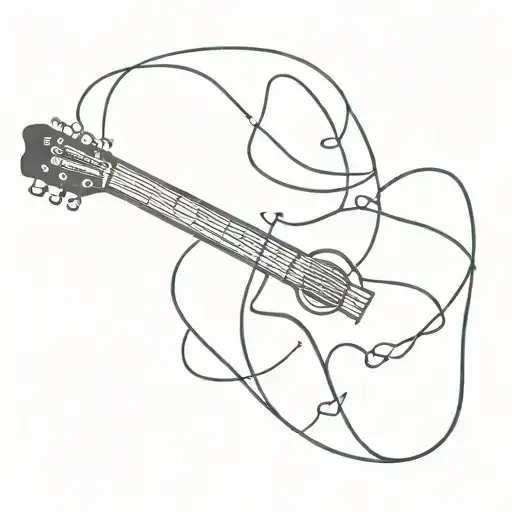 Guitar Heartbeat Line Forming