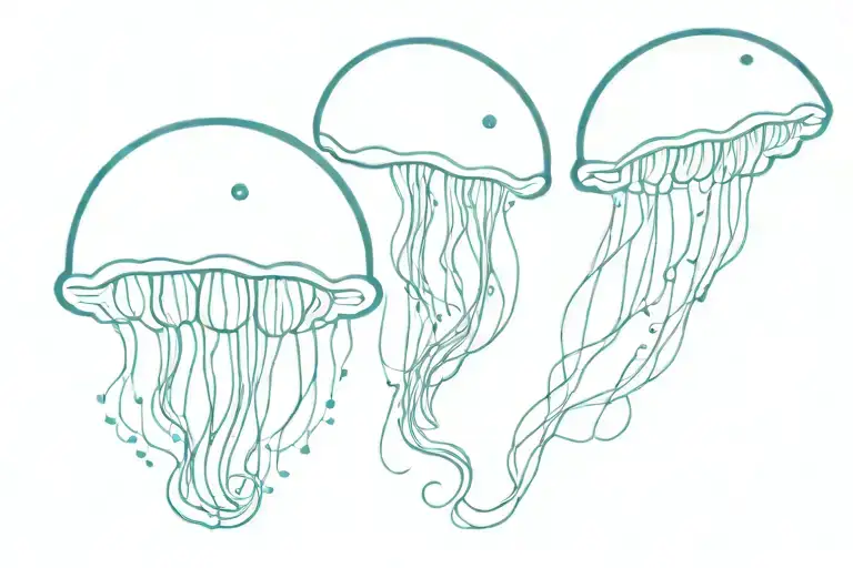 Jellyfish Emoji Color Blue