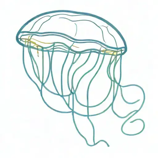 Jellyfish Emoji Color Blue