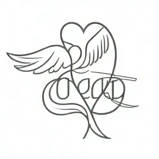 Dad Jay Same Middle Letter A Angel Heart