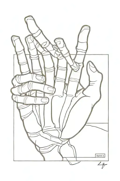 Skeleton Hand Holding Cards