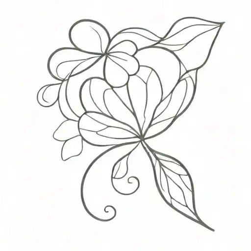 Four Leaf Clover With A Fox Tail For A Steam