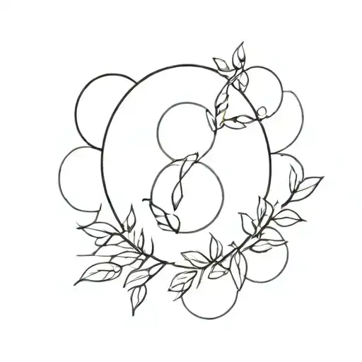 Dates In A Circle Styled Tattoo Design