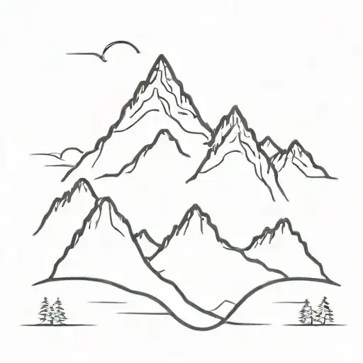 Winter Mountain Peak Love