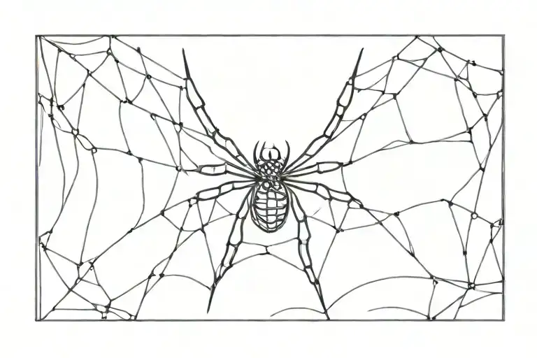 Spider Weaving A Web