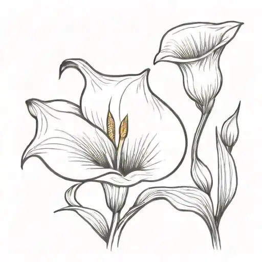 Calla Lily Elegant Long Stem