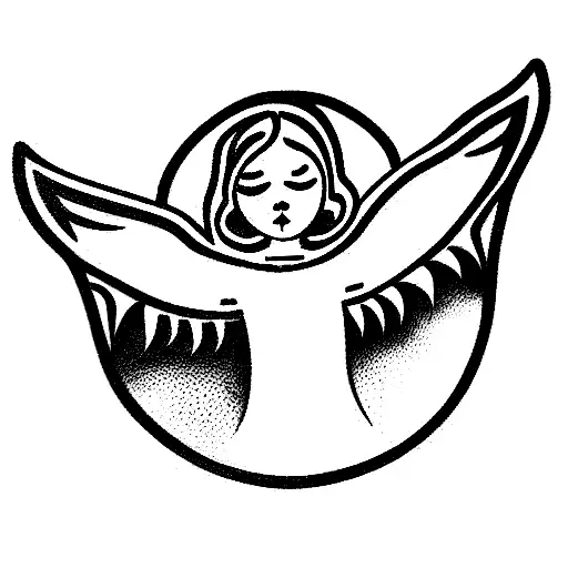Give Me A Tattoo Of An Angel Free Falling
