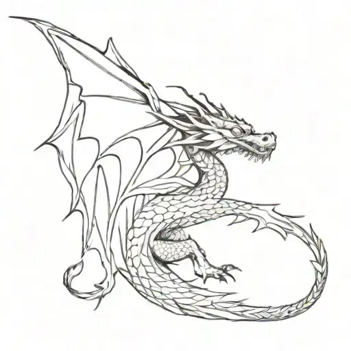 Dragon Wrapping Around Arm