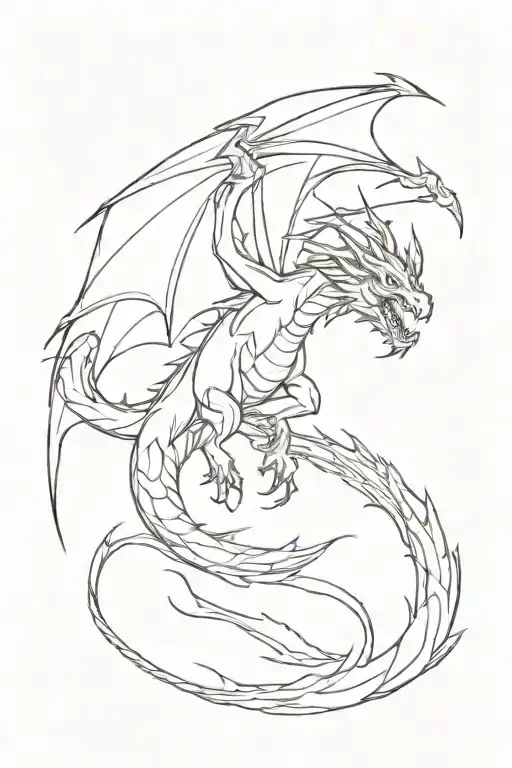 Shadow Of A Dragon Flying