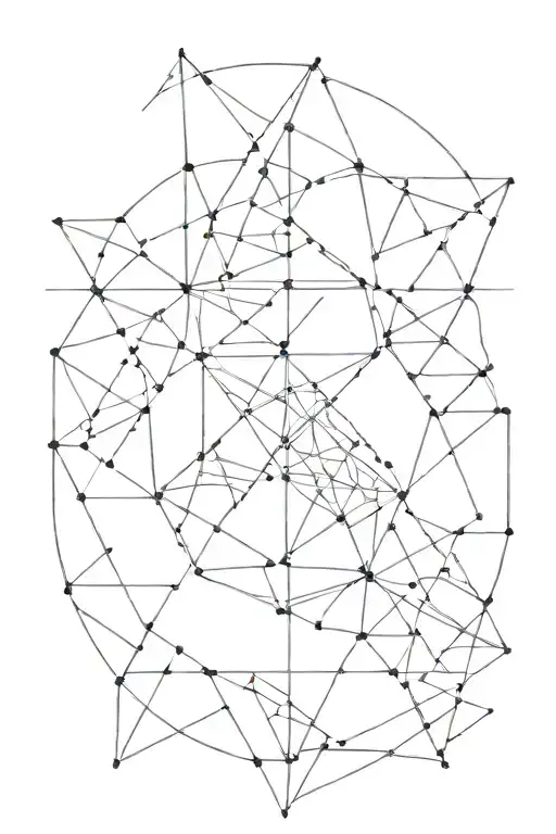 Geometric Fine Line Tattoo Skoll