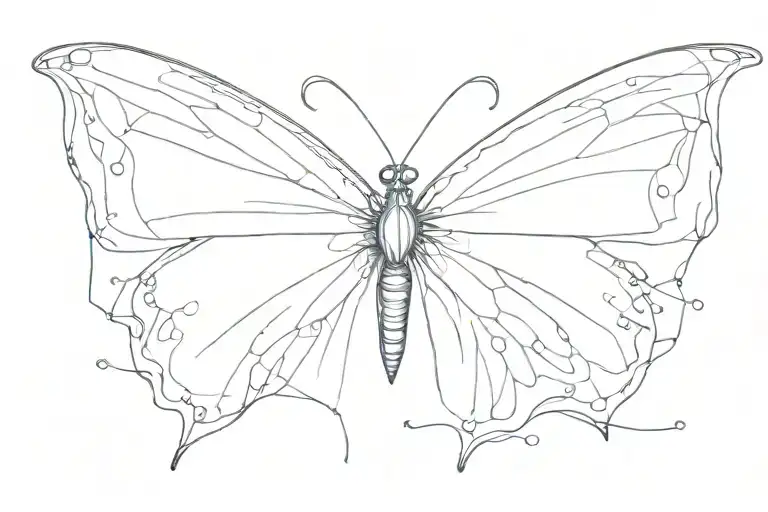 Butterfly But Replace The Body With Semi Colon Symbol Morphing