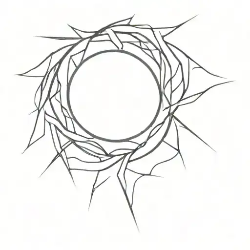 Abstract Sun Top Of Shoulder