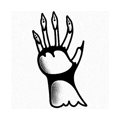 Buddha Hand Sign Holding A Thunder Bolt