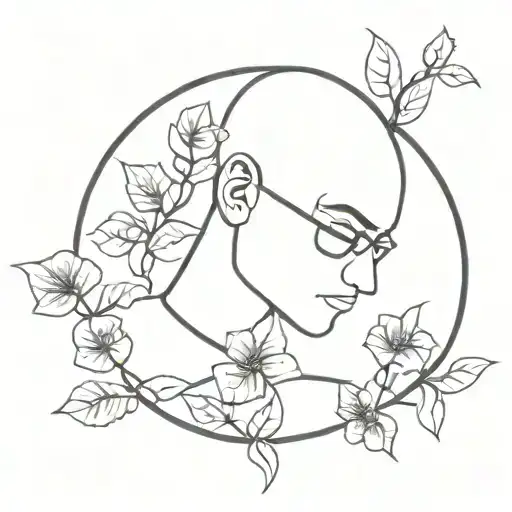 A Computer Hacker With Floral Patterns Inspired