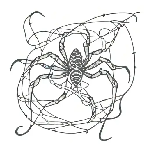 2007 In Chicano Writing With Scorpion Tail And Spider Web