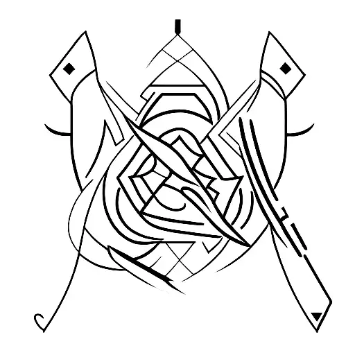 Arrow Like Line With Symbols