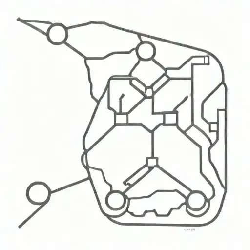 Broken Computer Chip With Dopamine Symbol In It