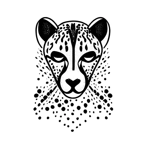 Cheetah With Skull