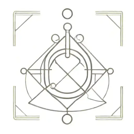 A Minimalist Tattoo Of The Libra Zodiac Symbol Intertwined For Berween Chest