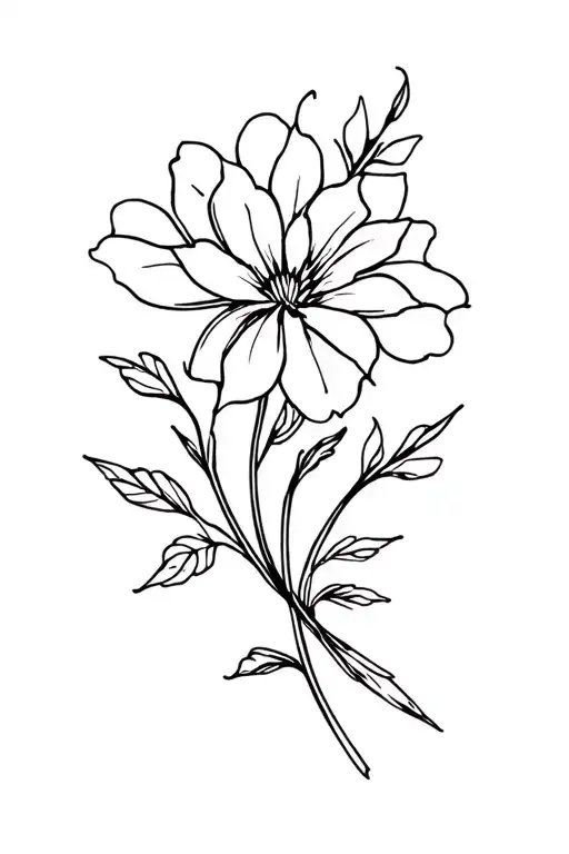 October And June Birth Flower Intertwined