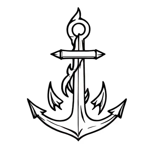 An Anchor Within A Flame