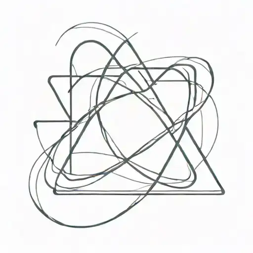 Open Triangle Symbol With An Infinity Sign