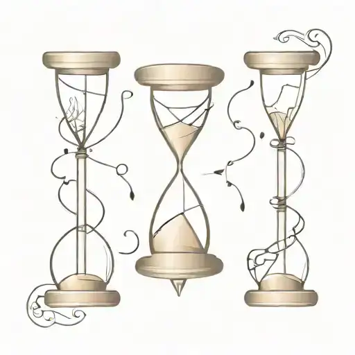 Broken Hourglass Endless Time Flow