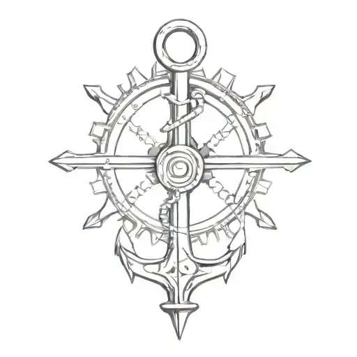 Incorporate Intricate Gears And Propellers Into A Minimalist Anchor Design