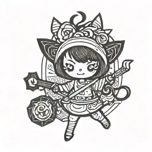 Kuromi With A Weapon