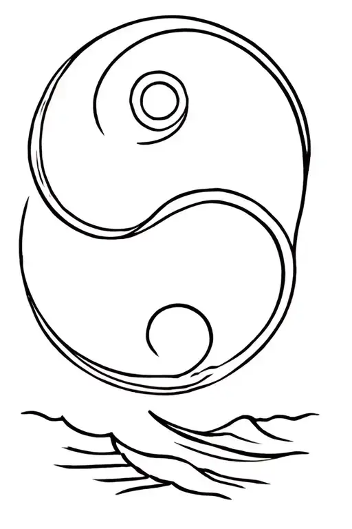 Wave Yin Yang Surf Snowboard