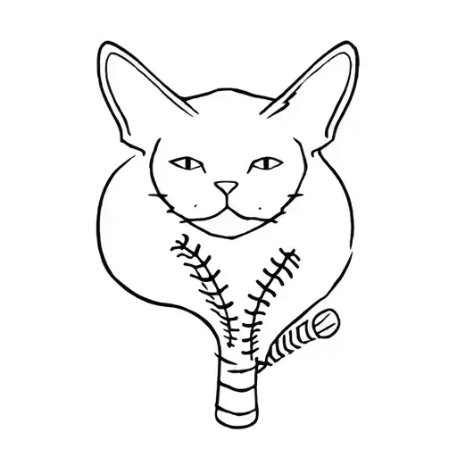 Cat Baseball Player